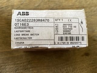 ABB OT16E3 Lasttrennschalter 16A 3-polig – NEU & OVP1
