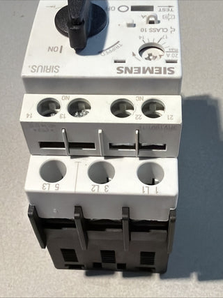 1x Siemens 3RV1021-4BA10 Motorschutzschalter Leistungsschalter S0 20A gebraucht4