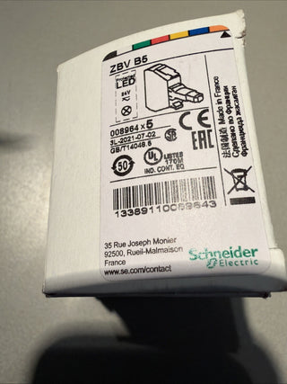 3x Schneider Electric ZBV-B5 LED-Modul | Beleuchtungseinsatz orange | 24V AC/DC1