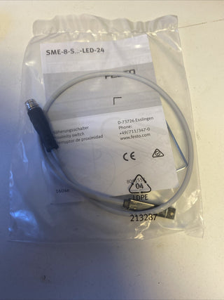 Festo NEW SME-8-S-LED-24 150857 Proximity Switch Sensor 0-250 VDC, 230VAC, 3-Pin3
