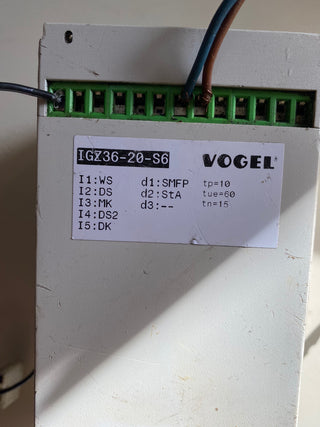 Vogel SKF Steuergerät Schmiersysteme LC 3000-E+471 IGZ36-20 230V3