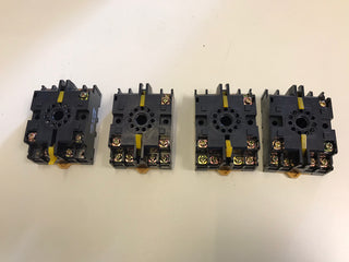 4x Relaissockel PF083A 8-Pin Rundrelais Sockelbasis für Timer – Neu ohne OVP0