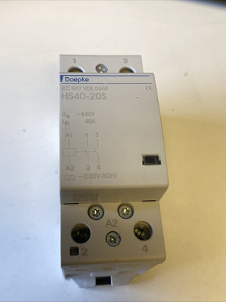 Doepke HS40-20s Installationsschütze 40A 230 V AC/min. 50Hz max.60Hz 2S 099804392