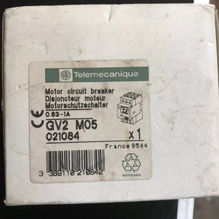 TELEMECANIQUE GV2-M05 MOTORLEISTUNGSSCHALTER, 0.63-1A, GV2M051