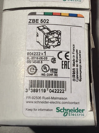 Schneider Electric ZBE502 Harmony XB4 und XB5, Hilfsschalter, Kontaktblock, 22mm1