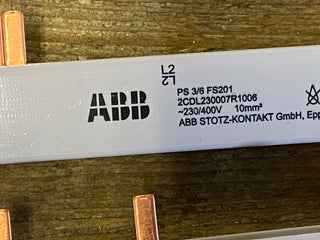 5X ABB PS 3/6 FS201 Phasenschiene 3-Ph. für FS201 12 TE2