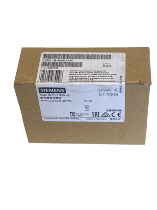 Siemens SIMATIC S7 ET 200S – Fehlersicheres Relaismodul 6ES7 138-4FR00-0AA0 (NEU1