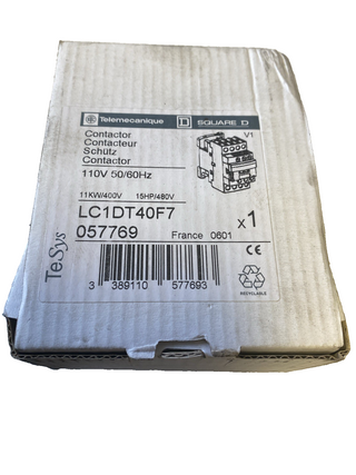 Schneider Electric LC1DT40F7 TeSys Deca Leistungsschütz - 4P - 40A - 110V AC - N0