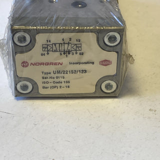 Norgren UM/22152/123 Magnetventil G1/4 2–16 bar 110V neu o. OVP1