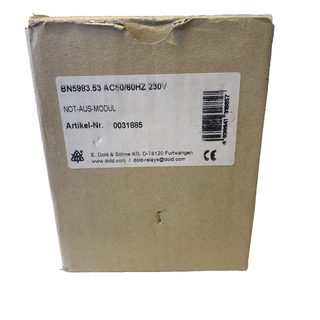 E.Dold & Söhne BN5983.53 AC50/60Hz 230V Not-Aus-Modul 0031885 / Neu OVP1
