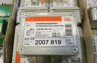 OBO Bettermann 2007819 Kabelabzweigkasten T 100 WB 2W3 2S3 Wieland NEU OVP0