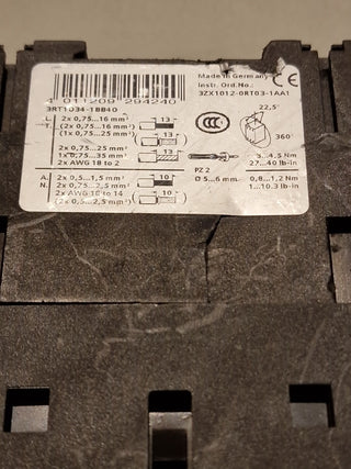 Siemens SIRIUS Leistungsschütz 3RT1034-1BB40 (Gebraucht)5