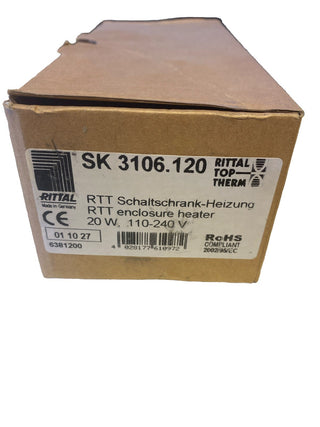 Rittal SK 3106.120 Schaltschrankheizung / Panelheizung 110-240V 20W NEU1
