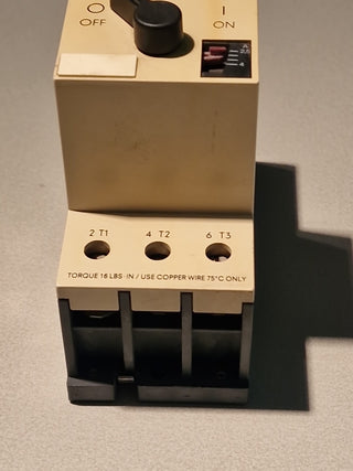 SIEMENS 3VE3000-2JA00 2,5-4A Motorschutzschalter #115