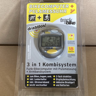 Stamm Bodyfit Track & Bike Fahrradcomputer Pulsuhr 3in1 Set Brustgurt – NEU3