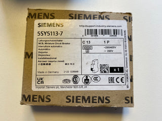 Siemens SENTRON Leitungsschutzschalter 5SY5113-7 | C13A | 1-polig | NEU0