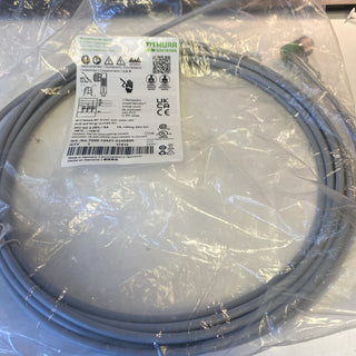 7000-12421-2240500 MURRELEKTRONIK M12 Buchse 90° mit Kabel LED PUR 4x0,34 grau U0