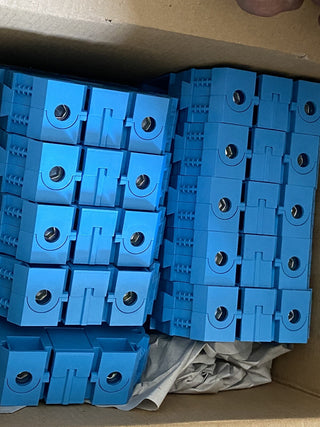 10er Pack OMRON XW5T-S150-1.1-1BL Reihenklemme DIN-Schiene Schraubanschluss Blau1