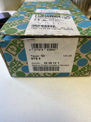 50x Phoenix Contact 3038121 STS 6 Durchgangsklemme1