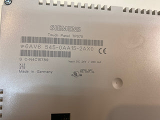SIEMENS Touch Panel TP070, 6AV6545-0AA15-2AX03