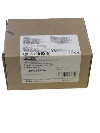 NEU Siemens SIRIUS 3-Phasen-Einspeiseklemme 3RV2935-5A Gr. S2 Originalverpackt1