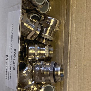 VE 25x Newlec Kabelverschraubung MS M25 kurz HMSM25 IP68 Messing NEU OVP1