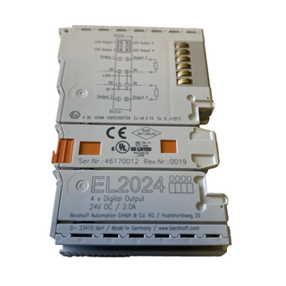 Beckhoff EL2024 EtherCAT Klemme – 4-Kanal-Digital-Ausgang 24V DC / 2A