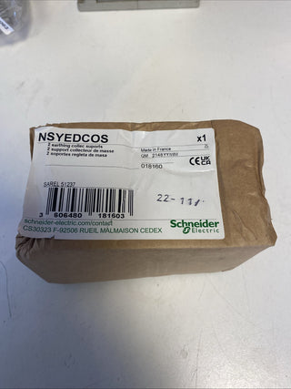 Schneider Electric NSYEDCOS – 2x Halter für Erdungsschiene (Spacial WM)2