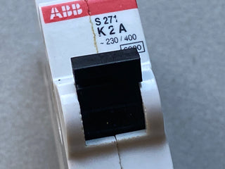 ABB S271 K2A Leitungsschutzschalter 1-polig 2A Charakteristik K – Gebraucht0