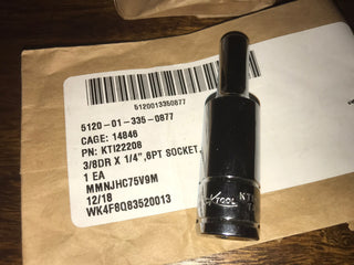 1/4" 3/8DR 6PT TIEFE STECKDOSE CHROM 12Stück 2