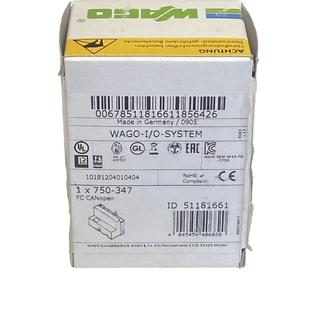 WAGO 750-347 Feldbuskoppler CANopen ECO – Neu & OVP – EAN 40454544068201