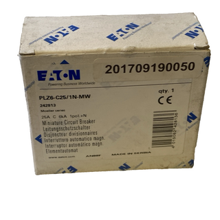 Eaton PLZ6-C25/1N-MW Leitungsschutzschalter 25A Typ C 6kA 242813 – NEU & OVP