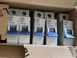 5X  ABL Sursum D6T1 Leitungsschutzschalter, Sicherungsautomat 230/400V0