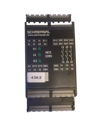 SCHMERSAL AES 2285 Ue 24 VDC Sicherheitsrelaisbaustein Sicherheitsrelais Modul G1