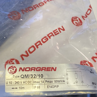 NORGREN QM/32/10 Magnetschalter Reed Switch NEU originalverpackt 10m Kabel LED 10