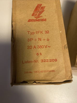 3 X Grimma Ifk 32 Stark Strom Stecker 80er Jahre 2