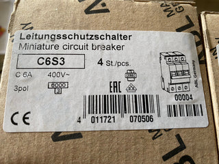 ABL Sursum C6S3 Leitungsschutzschalter, Sicherungsautomat 400V1