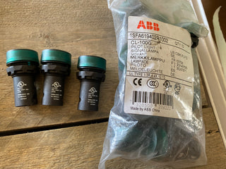 13X ABB CL-100G BA9s grün 1SFA619402R1002 Meldeleuchte2