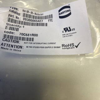 Han 6B Abdeckkappe für Kupplungsgehäuse, Metall, mit Befestigungsschnur0