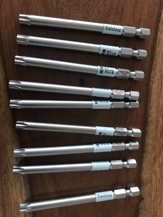 9x Wera 3876/4 Z BO Torx Bit TR30 x89mm, (05071094001)3