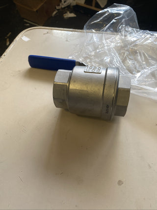 Edelstahl Kugelhahn 2 Zoll V4A 316 Damstahl Absperrhahn Ventil 1000 WOG Neu8