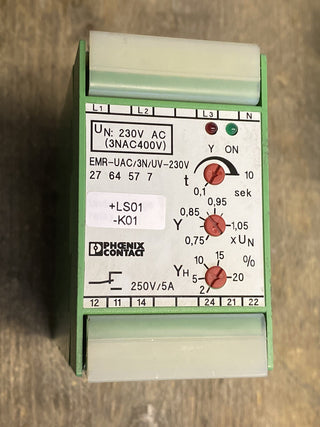 PHOENIX CONTACT Elektronik-Überwachungsrelais EMR-UAC/3N/UV-230V - 27645770