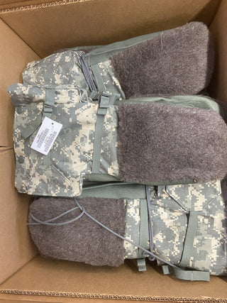 Vintage US Army Militär extrem kaltes Wetter Handschuhe Set Größe Medium mit Fut7