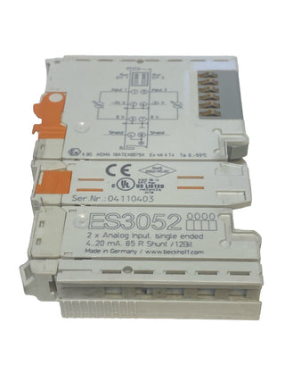 Beckhoff ES3052 | 2-Kanal-Analog-Eingangsklemme 4…20 mA (ES-Serie)0