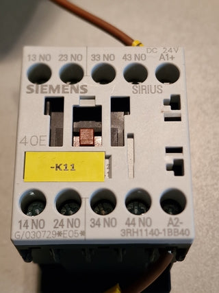 Siemens 3RH1140-1BB40 SIRIUS Hilfsschütz S00 24V DC 4S – Gebraucht0
