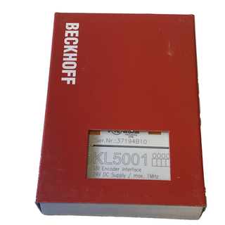 Beckhoff KL5001 Busklemme | 1-Kanal-SSI-Sensor-Interface | NEU & OVP