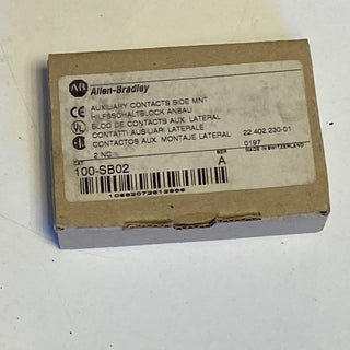 Allen Bradley 100-SB02 Hilfsschalter Block 2Ö / 2 NC Schütz Serie 100-C NEU0