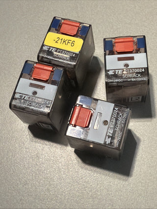 4xTE Connectivity PT370024 Miniatur-Leistungsrelais | 24V DC | 3 Wechsler | 10A7