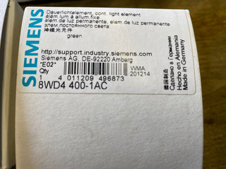 Siemens 8WD4400-1AC Signalsäule Dauerlichtelement Grün 12-240V AC/DC – NEU0