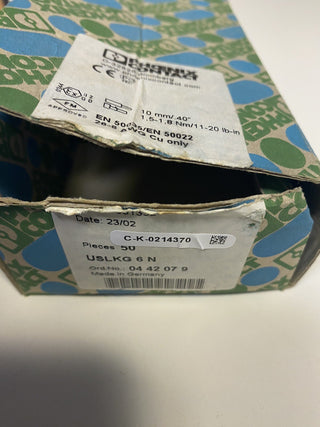 14x Phoenix Contact USLKG 6 N Schutzleiterklemme 6mm² grün-gelb 0442079 Neu3